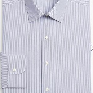 Brooks Brothers Blue and White Striped Dress Shirt size 16.5-34
